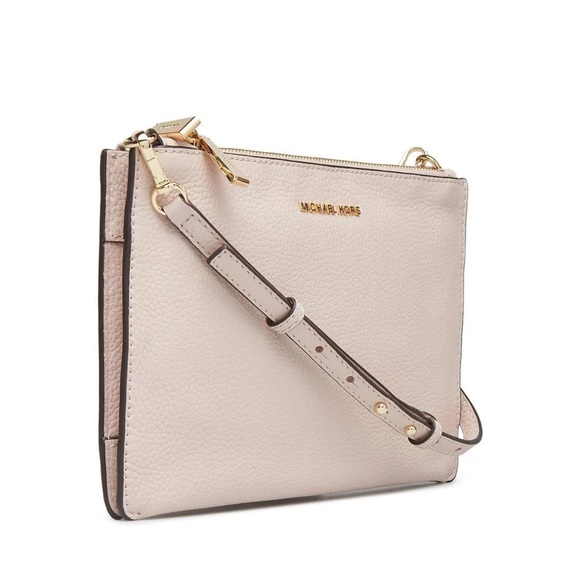 Michael Kors Soft Pink 2Pcs Set grained leather crossbody bag/coin purse• - Picture 4 of 10